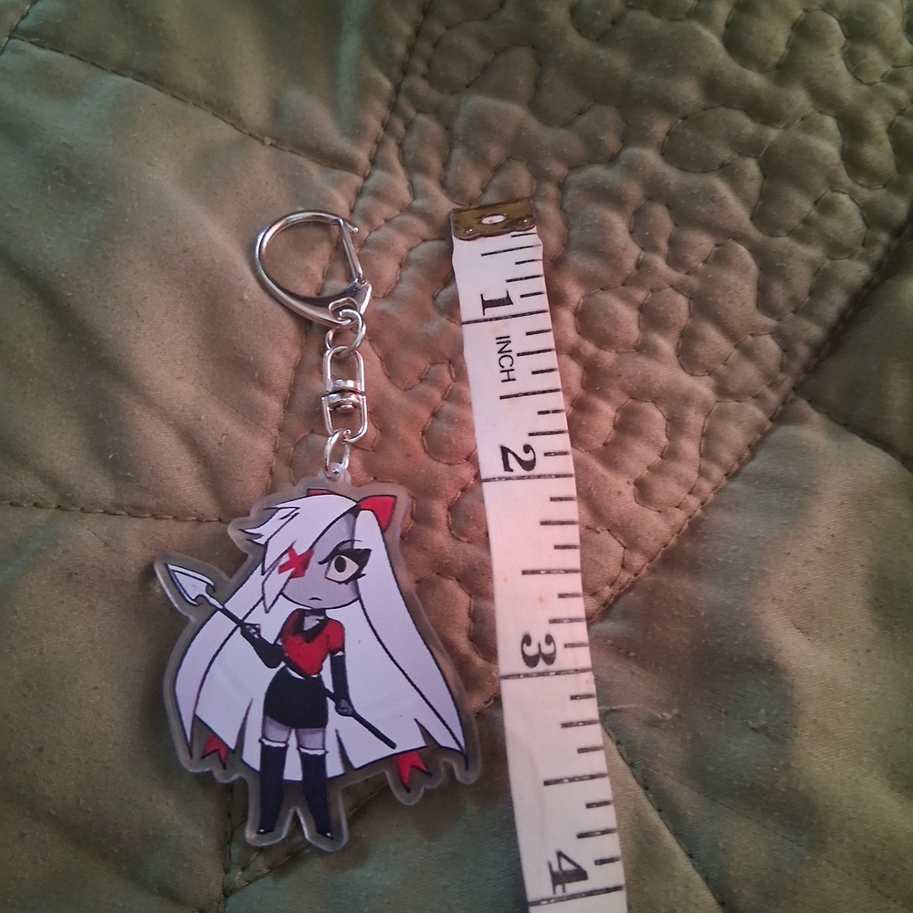 Unoffical Hazbin Hotel Vaggie Keychain